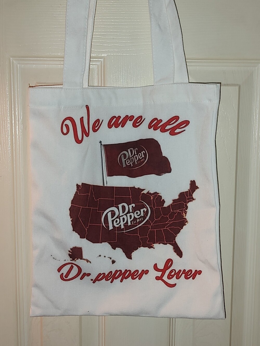 New! Dr Pepper Canvas Tote Bag